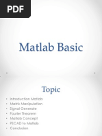 Matlab Basic Tutor