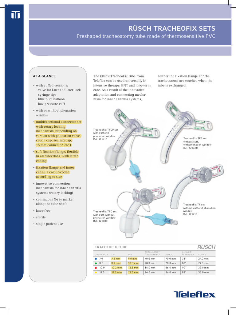 Teleflex TracheoFix | PDF | Medical Equipment