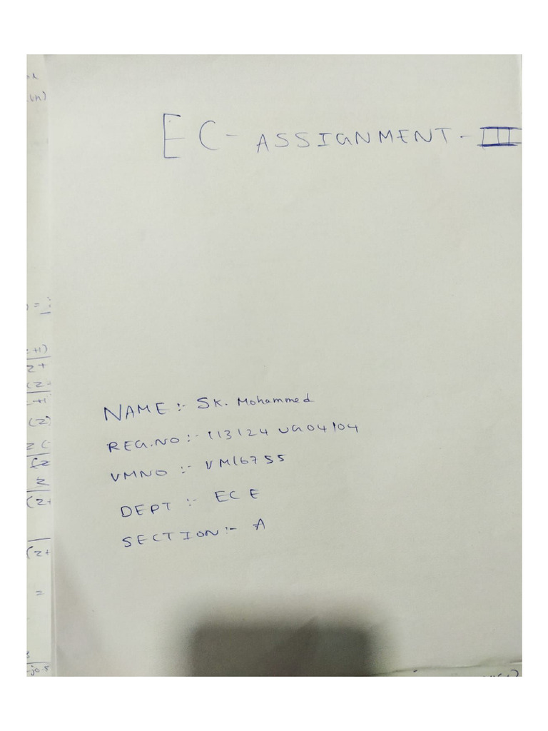 Ec Assignment Shaik Mohammed | PDF