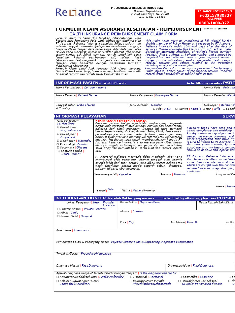 Form Rembest Rs - Mayapada | PDF