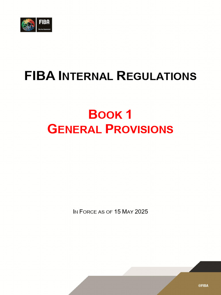 FIBA Internal Regulations Overview | PDF | Video | Broadcasting