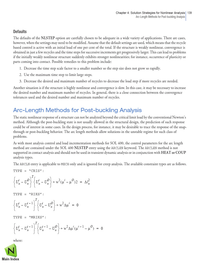 Arc-Length Methods in Nonlinear Analysis | PDF | Nonlinear System ...
