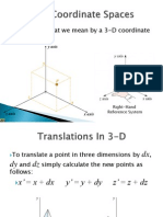 Remember What We Mean by A 3-D Coordinate Space: y Axis