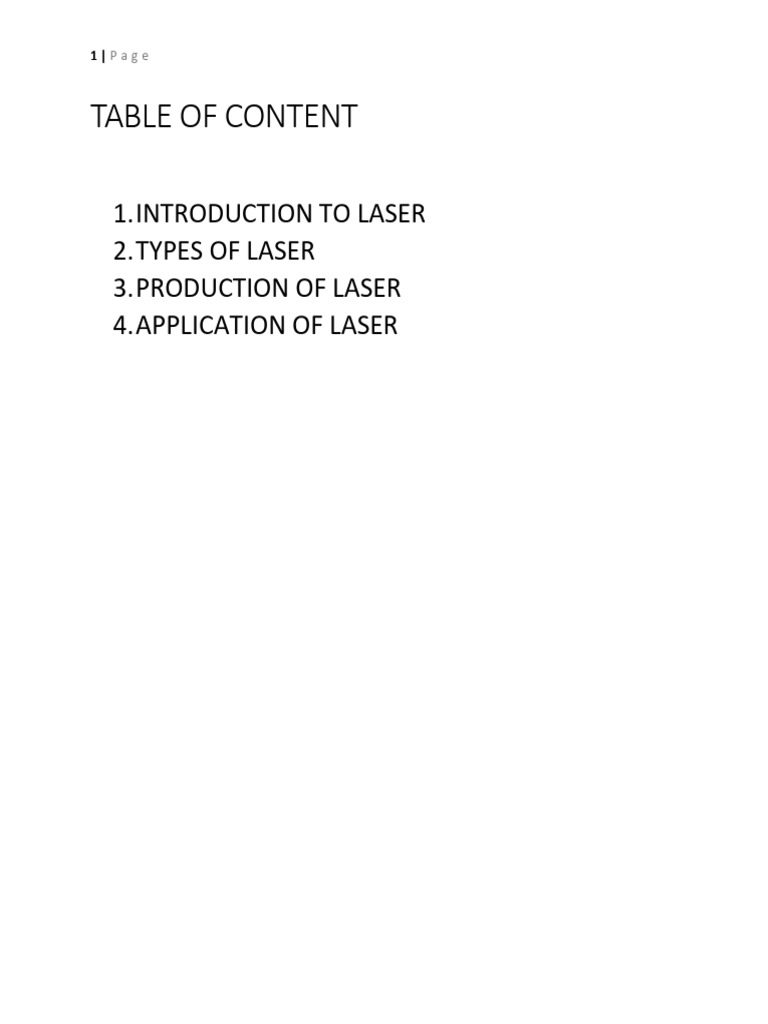LASER | PDF | Laser | Laser Diode