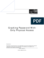 Cracking Passwords With Only Physical Access