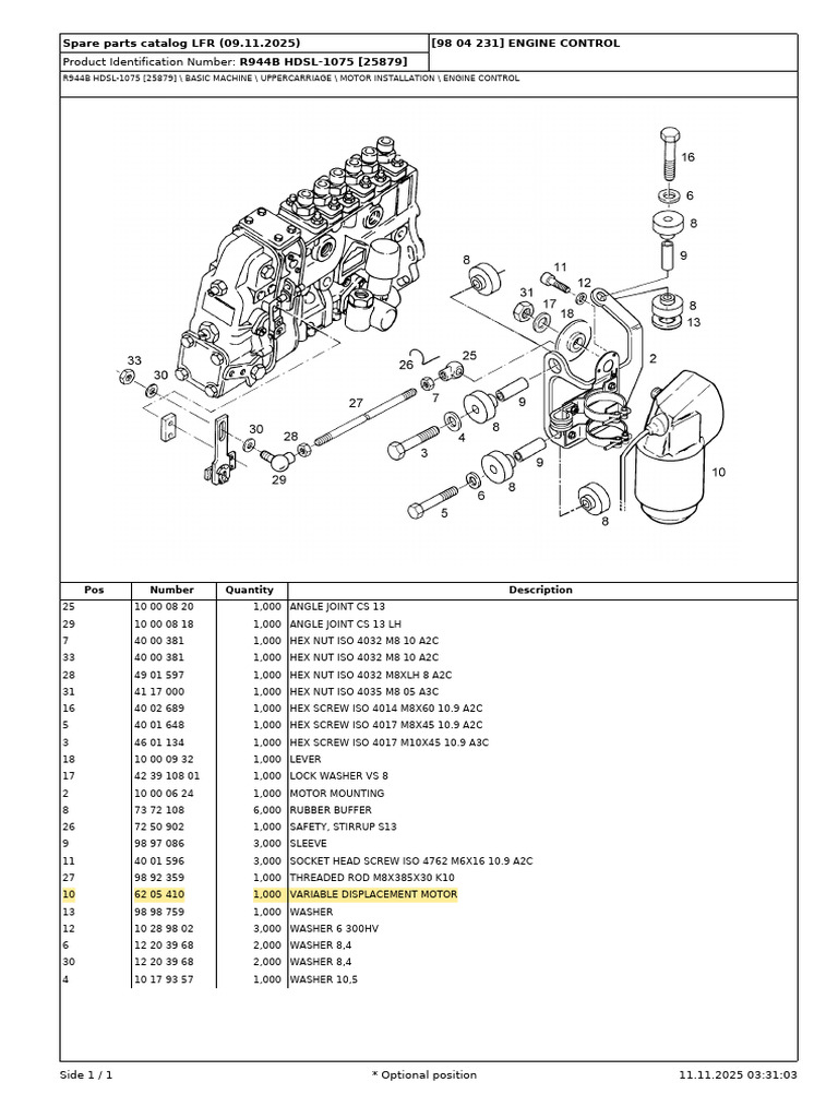 (98 04 231) Engine Control - 20251111 - 033103 | PDF | Screw | Machining