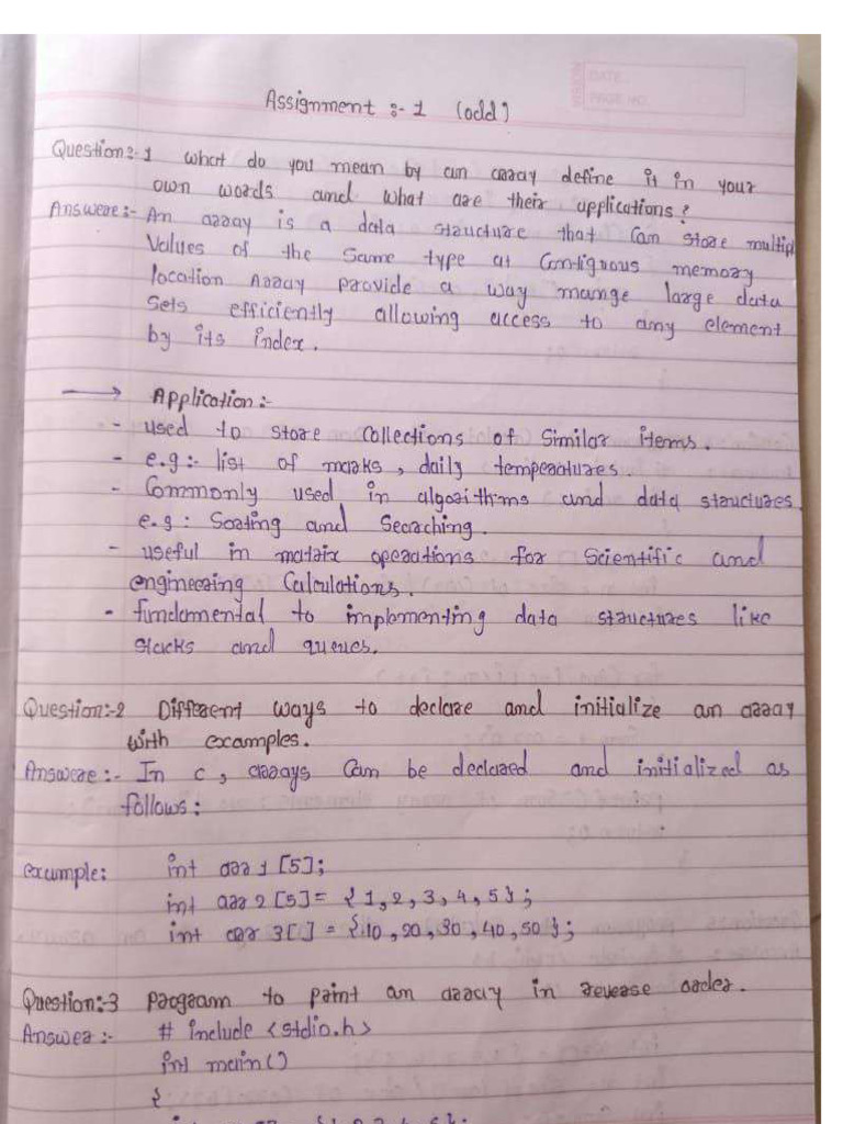 24se02ce020 Assignment 1 & 2 | PDF
