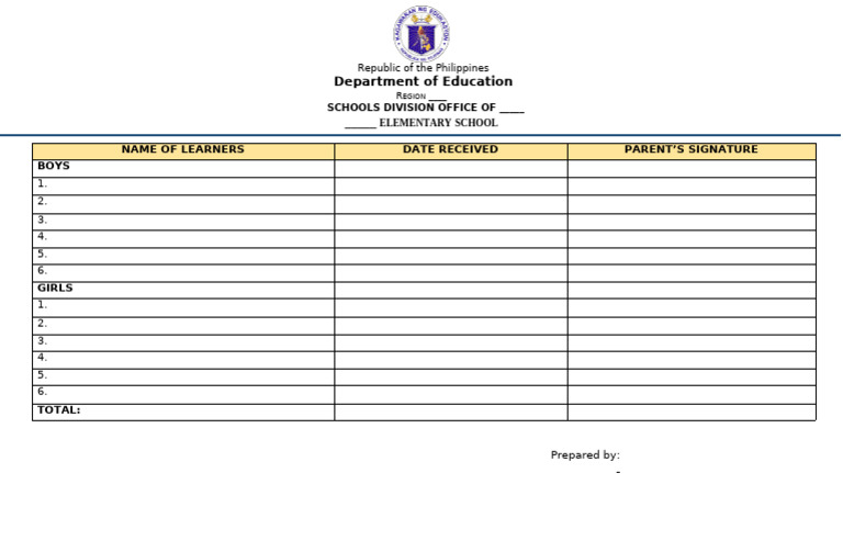 Module Distribution Form | PDF
