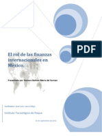 El Rol de Las Finanzas Internacionales en México