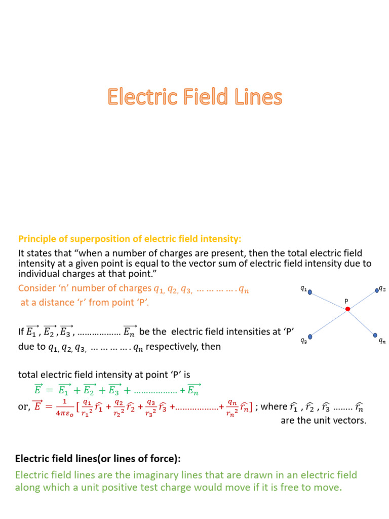 Understanding Electric Field Lines | PDF | Electric Field | Force