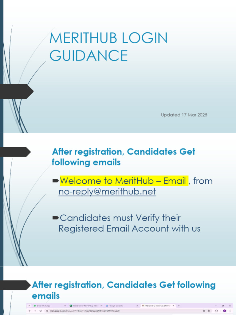 MeritHub General Guidance - Updated 17 Mar 2025 - Comp | PDF