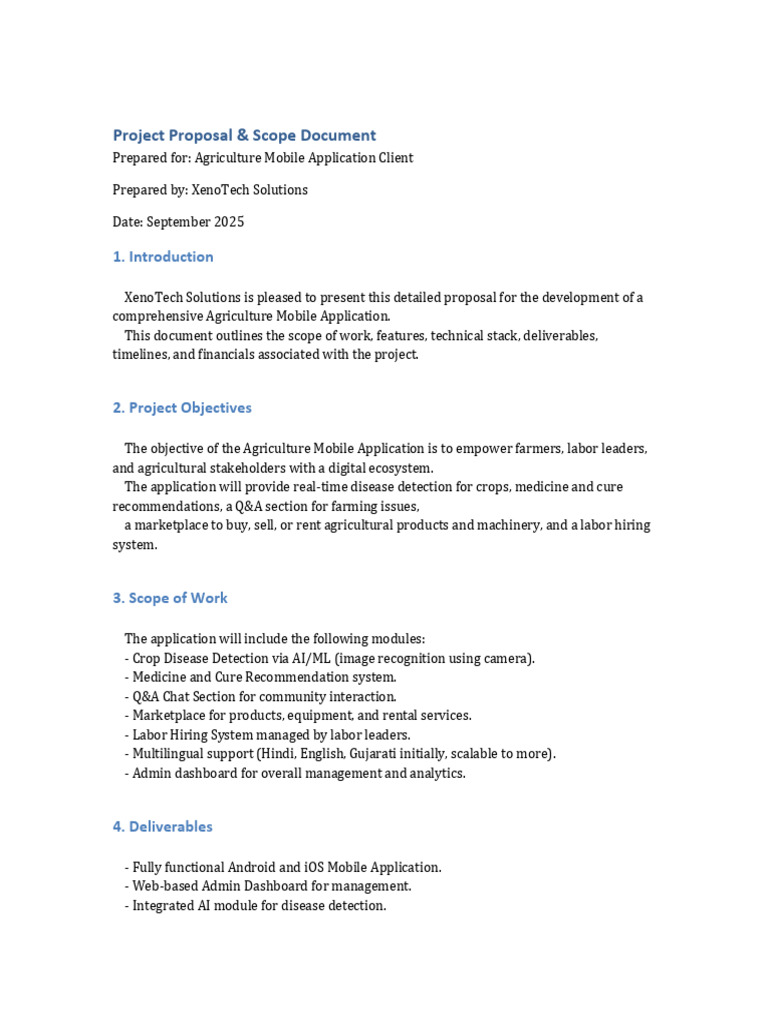 Proposal Scope Document | PDF | Mobile App | Information Technology