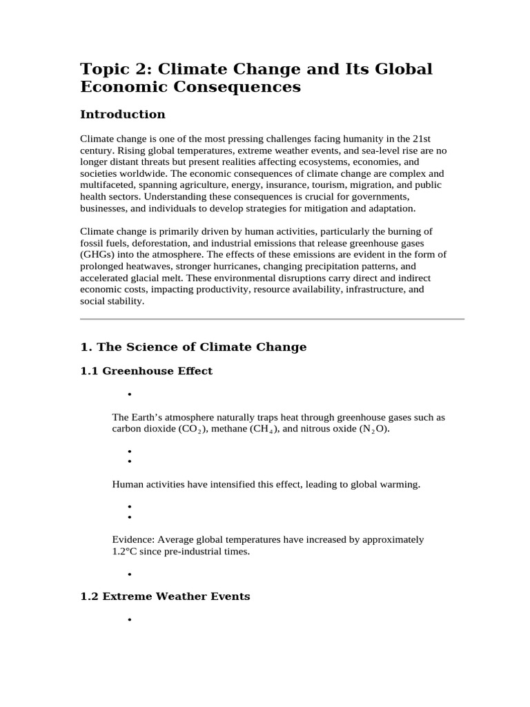 Climate Change | PDF | Climate Change | Greenhouse Gas