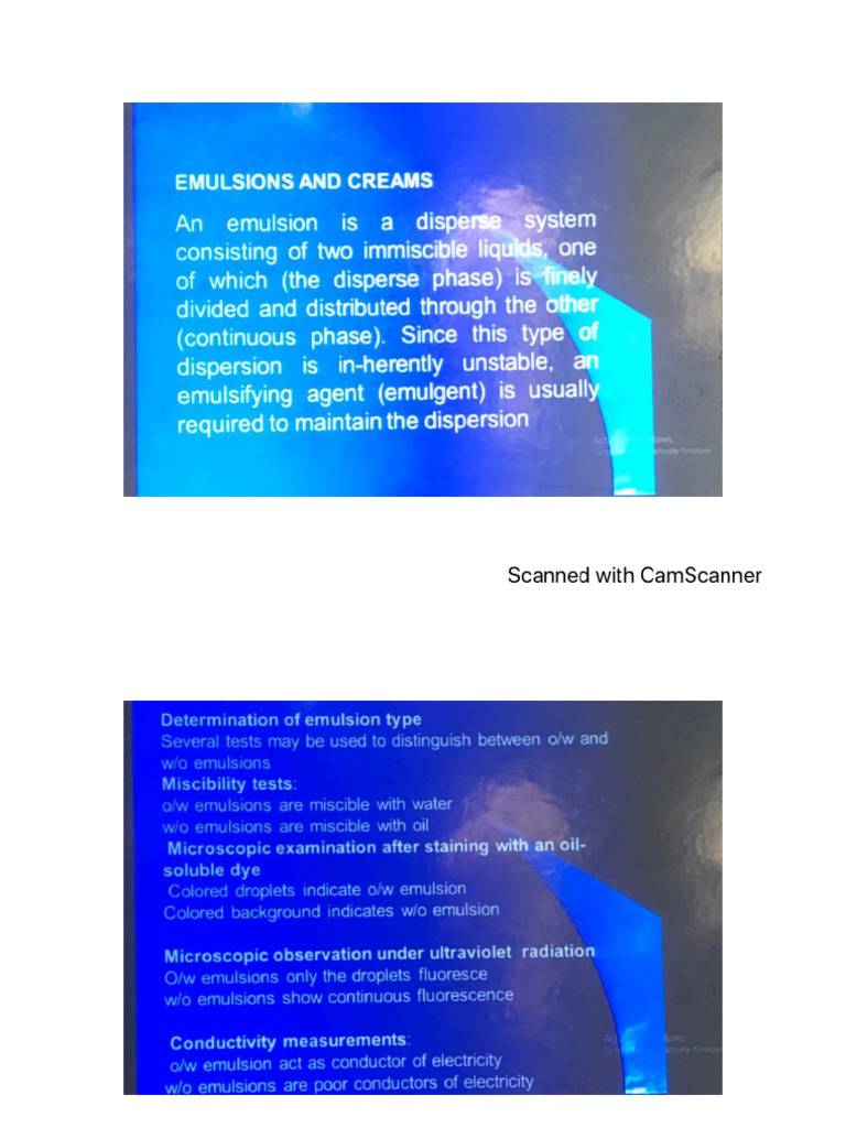 Dispensing Emulsion - E Agents | PDF