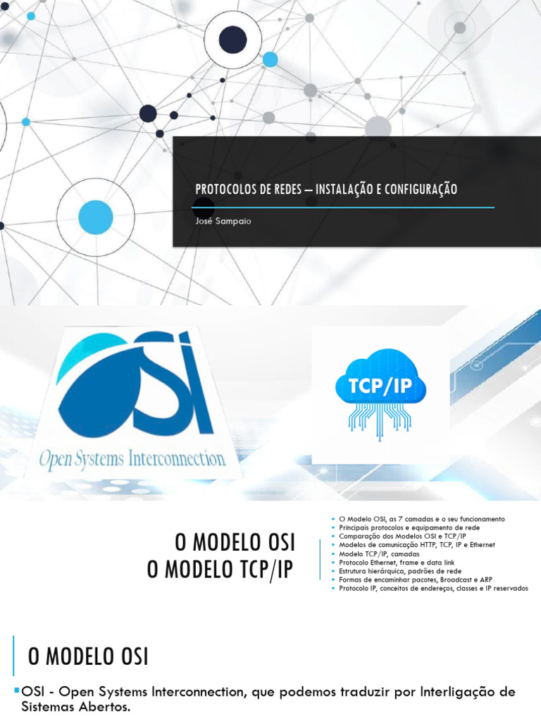 Protocolos de Redes: OSI e TCP/IP | PDF | Modo assíncrono de ...
