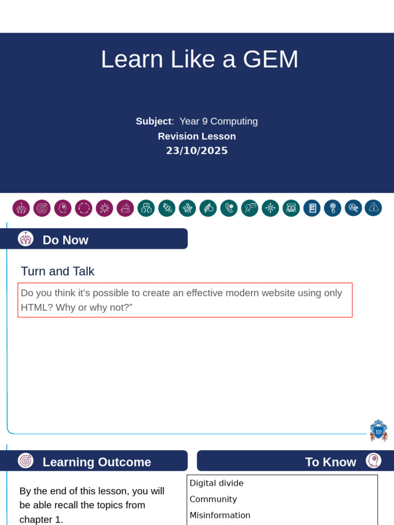 Year 9 HTML and Web Design Revision | PDF | Html Element | Html