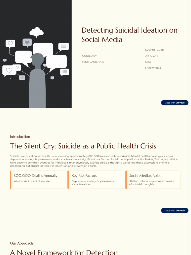 Detecting Suicidal Ideation on Social Media | PDF | Suicide ...
