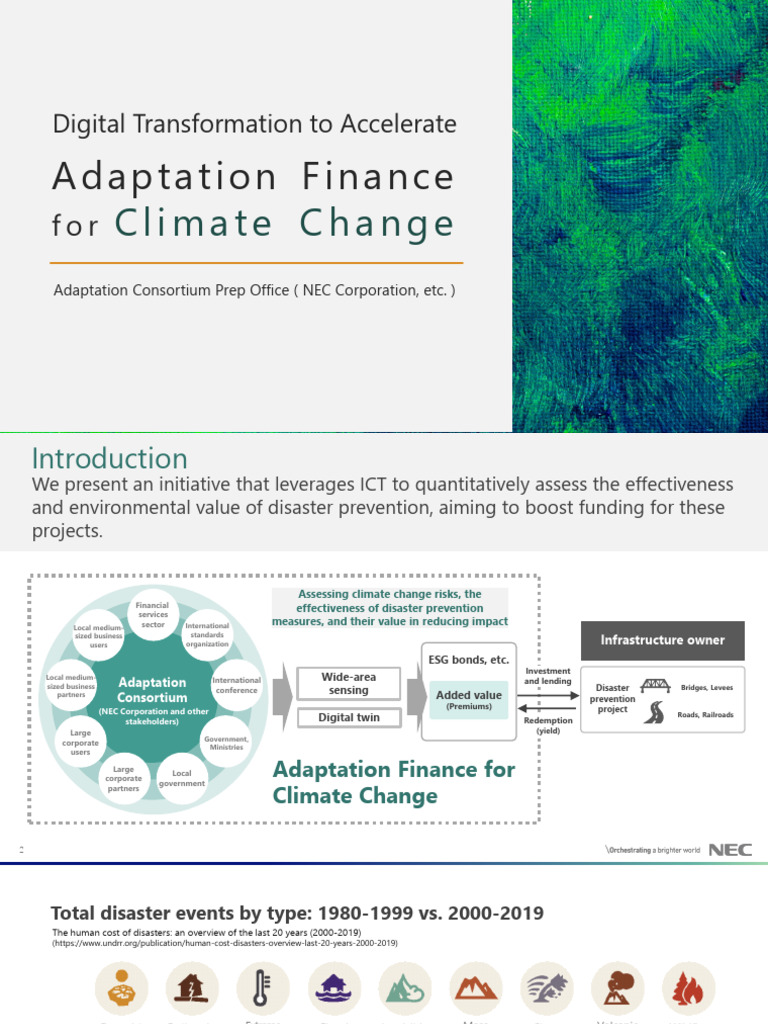 Climate Change Adaptation Finance Solutions | PDF | Natural Disasters ...