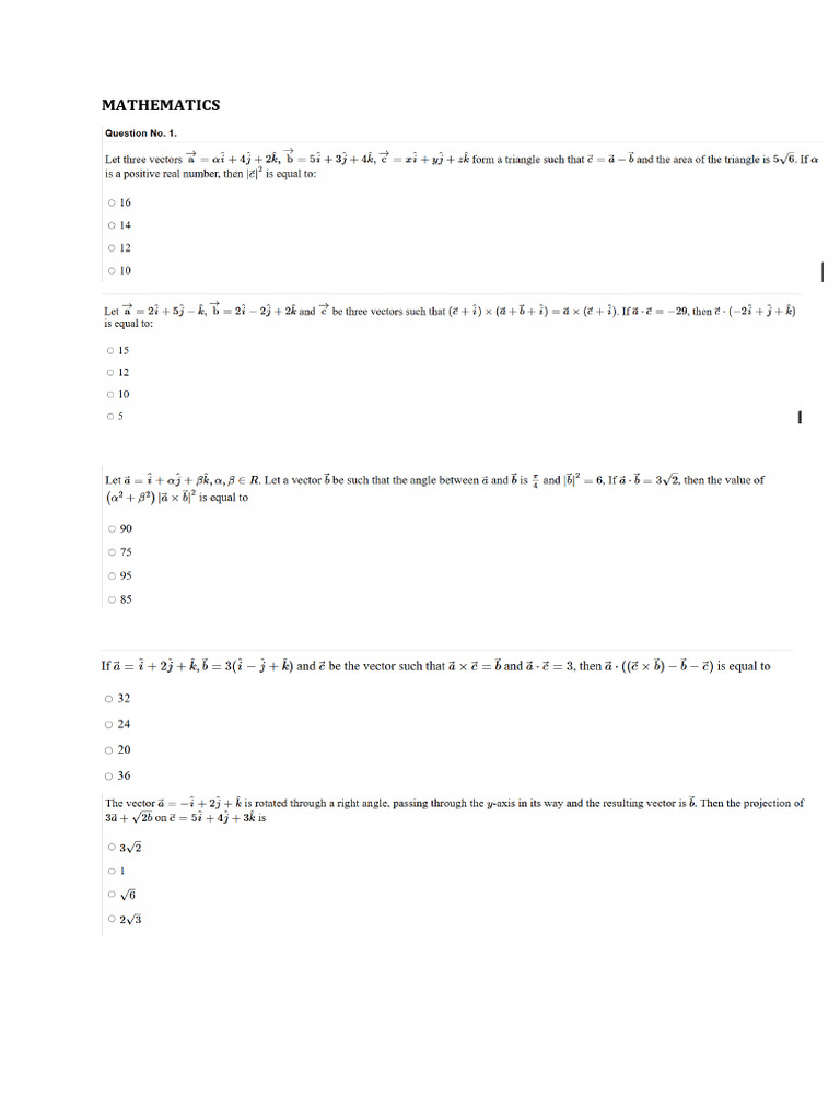 Maths 1 | PDF