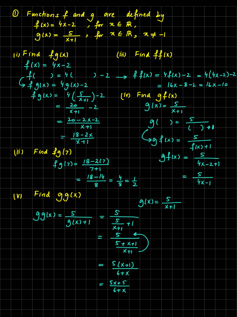 Composition of Functions - 221206 - 220354-1 | PDF