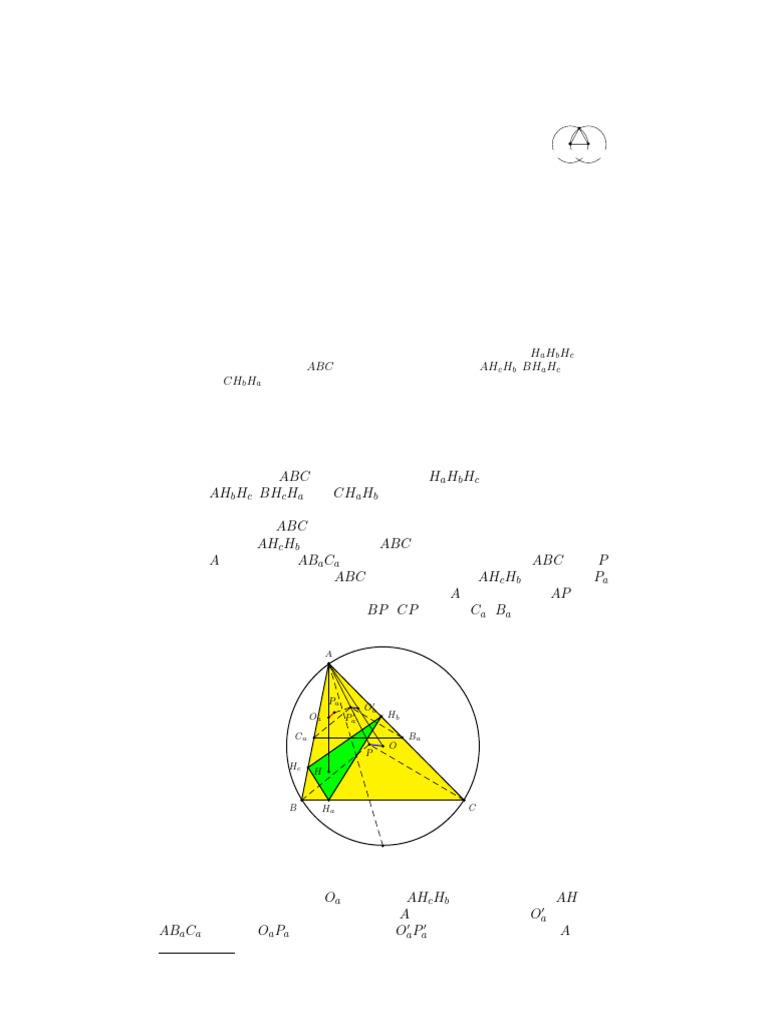 Generalization of Thébault's Theorem | PDF | Triangle | Analytic Geometry