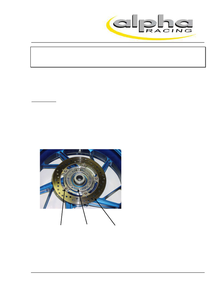 3631a001b01 01 Instruction Sheet Racing Rims | PDF