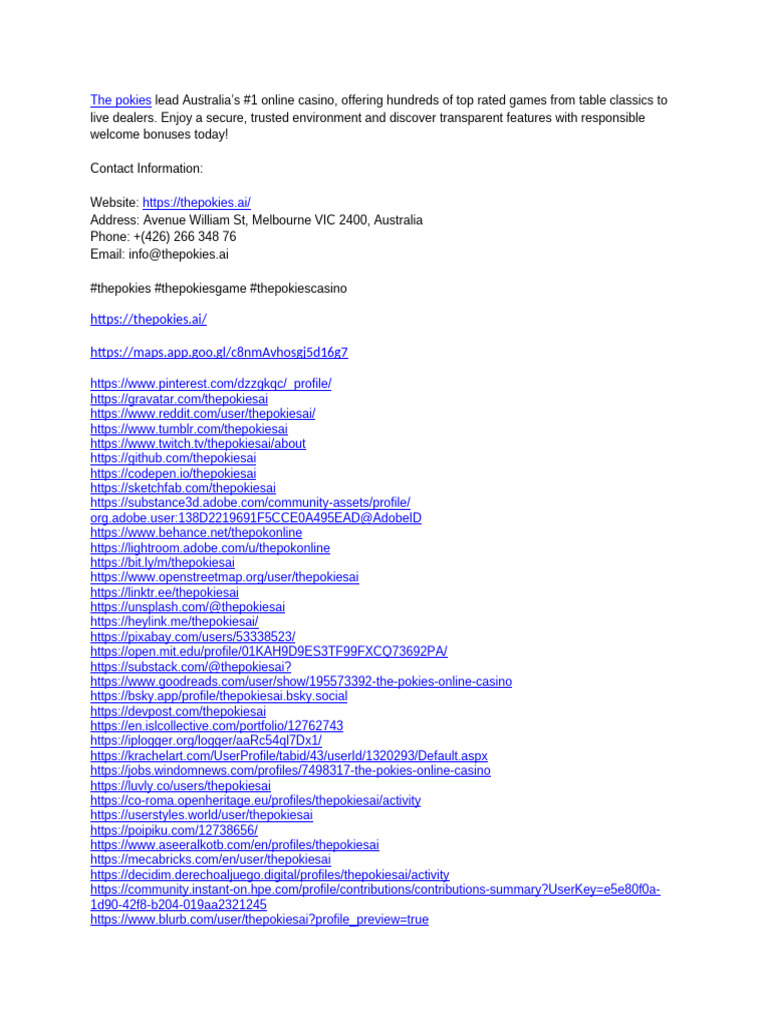 The Pokies Net Registration Interface