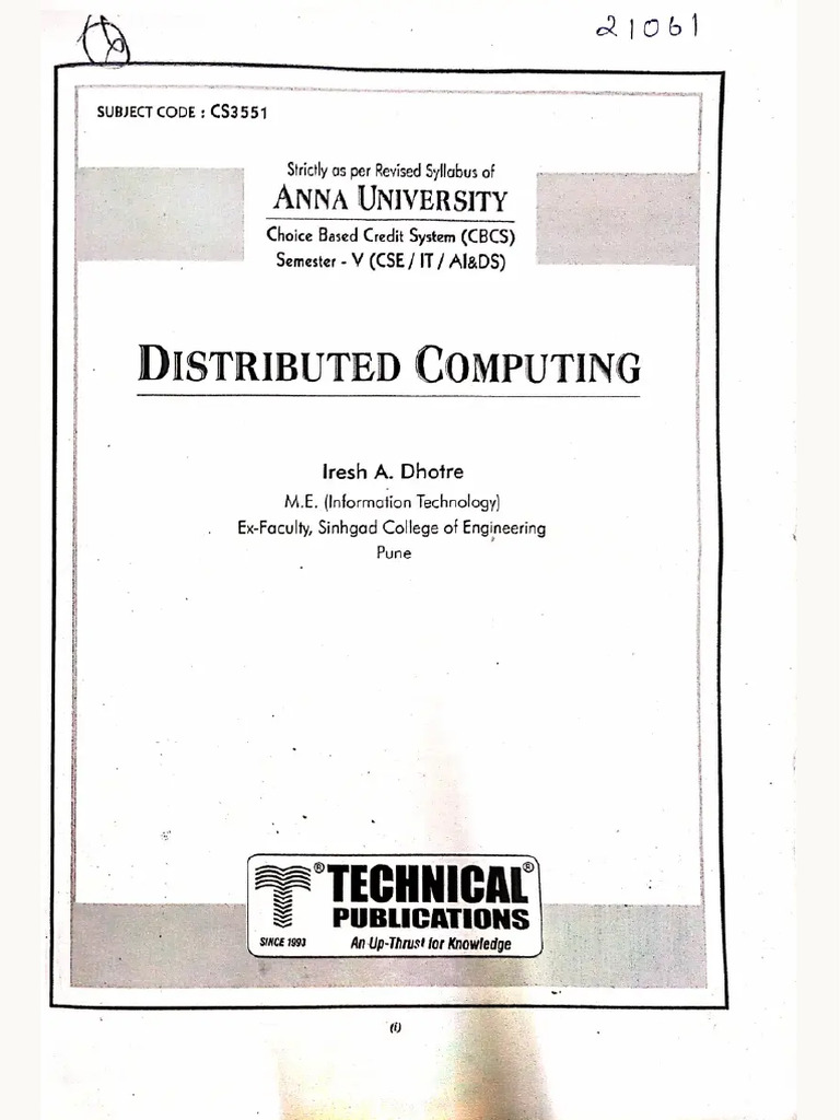 Distributed Computing Book | PDF