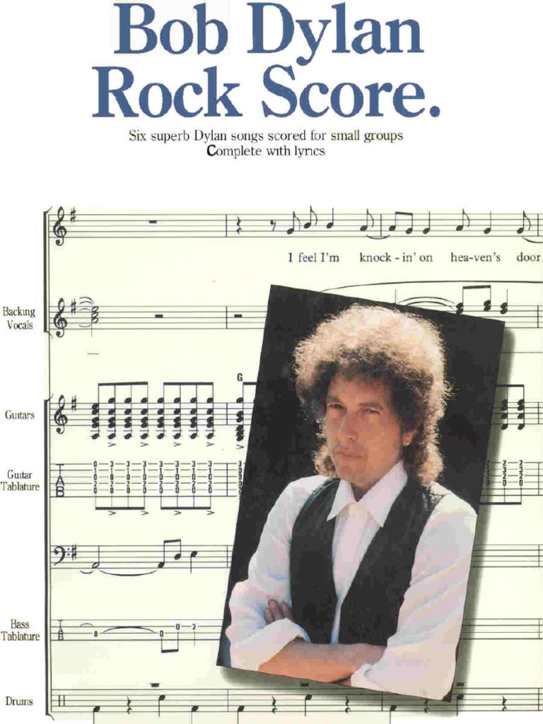 Songbook Bob Dylan Rock Score 3 PDF Free | PDF