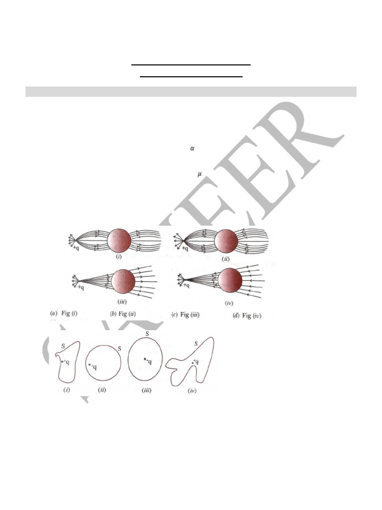 Electric Charge and Field MCQs Worksheet | PDF | Electric Charge ...