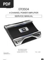 JBL GTO 504 4chアンプ JBLのエントリーグレード4chアンプです。』 JBL GTO504