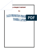 Sales Promotion Toshiba