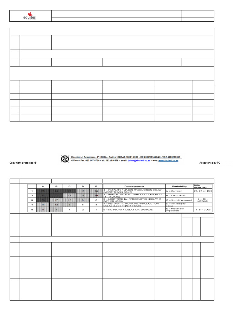 Centurion Construction Project Risk Assessment | PDF | Asbestos | Risk