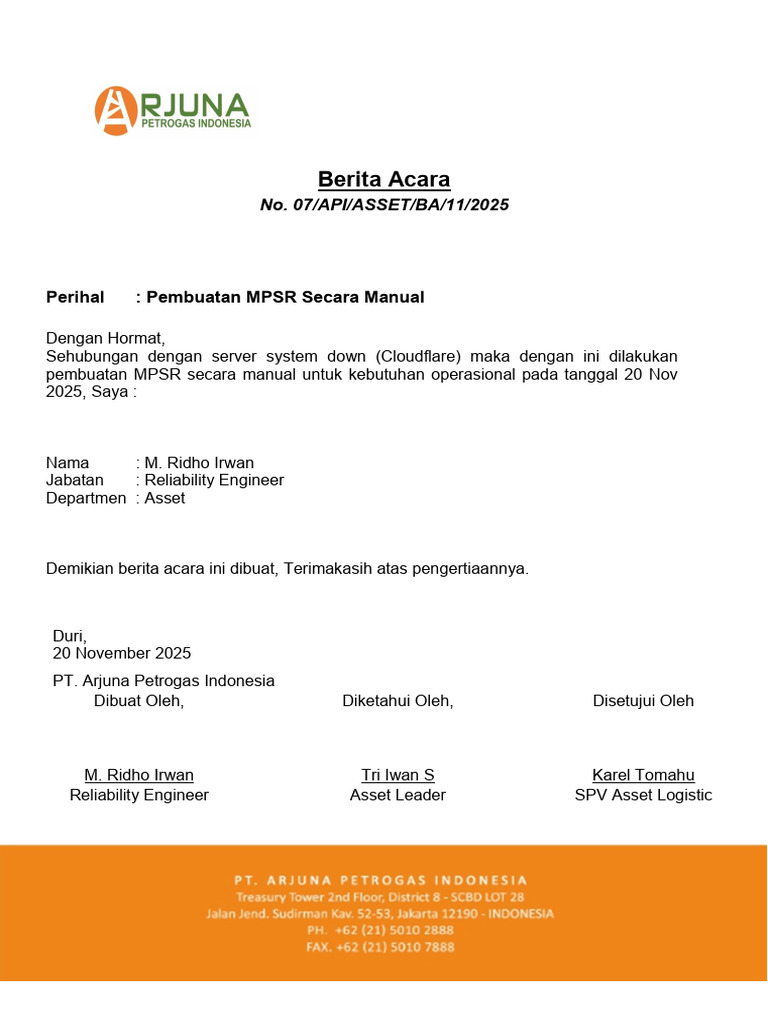 Pembuatan MPSR Manual 20 Nov 2025 | PDF