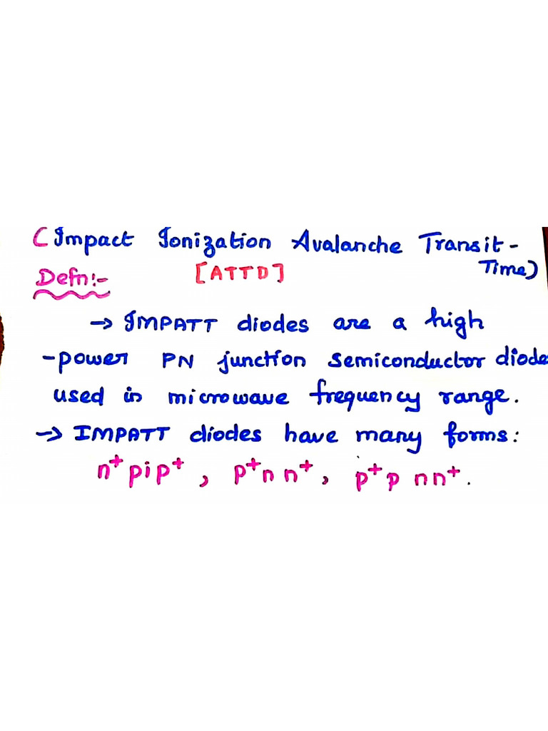 Impatt Diode | PDF