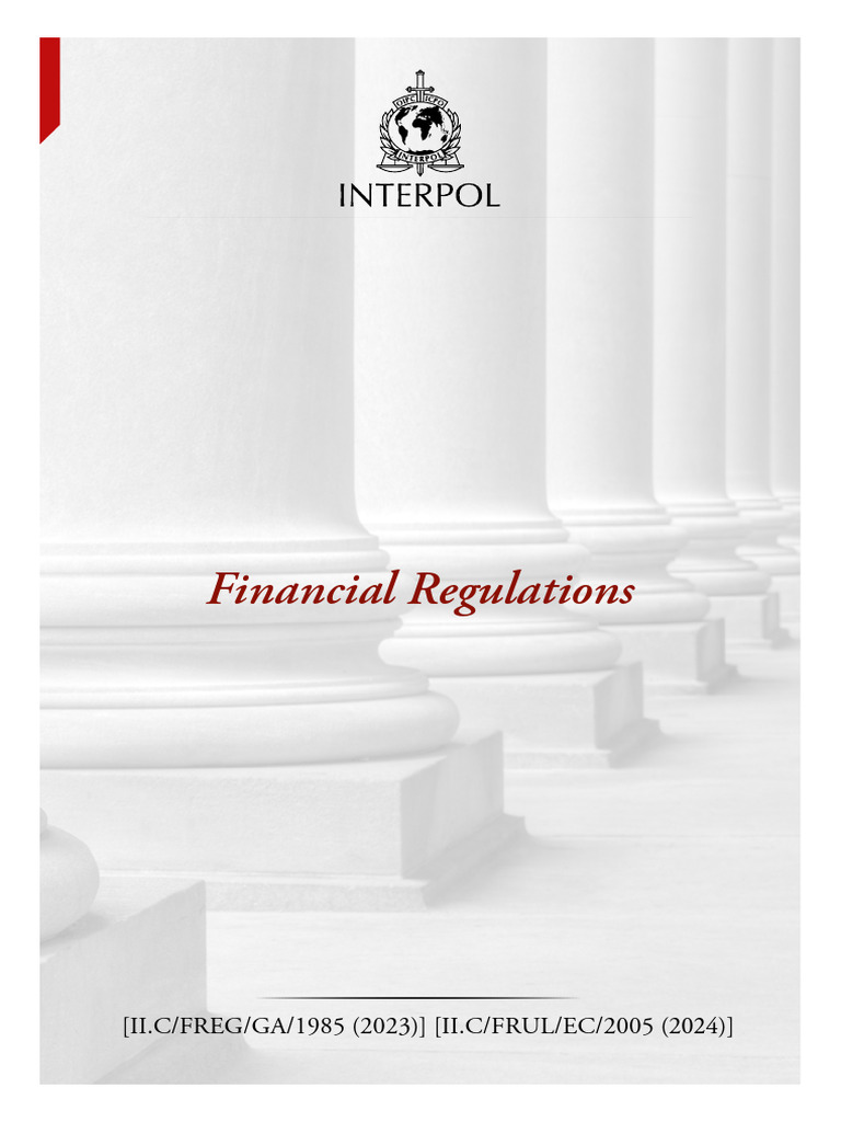 ICPO-INTERPOL Financial Regulations Overview | PDF | Cost Of Living ...