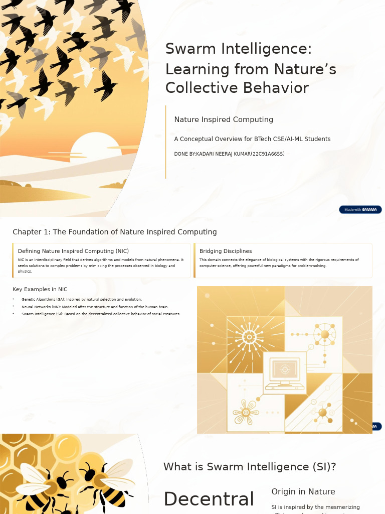 Swarm Intelligence in Nature-Inspired Computing | PDF | Cognitive ...