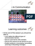 Barriers To Communication