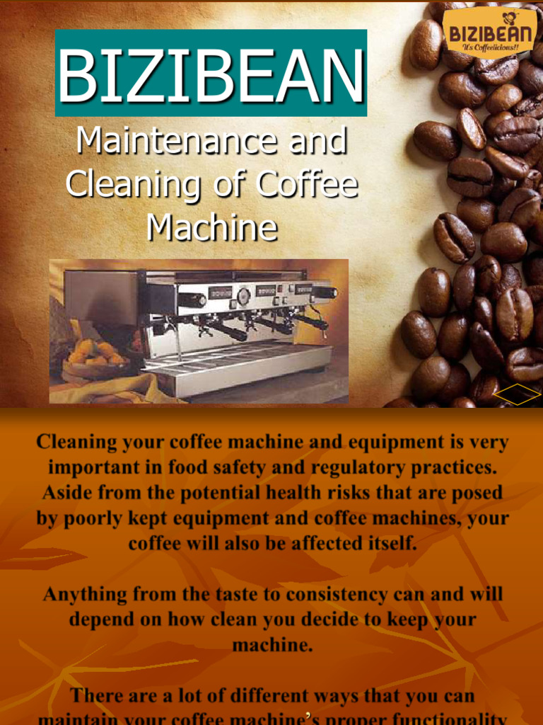 Clean and Maintenance | PDF | Coffee | Food And Drink Preparation