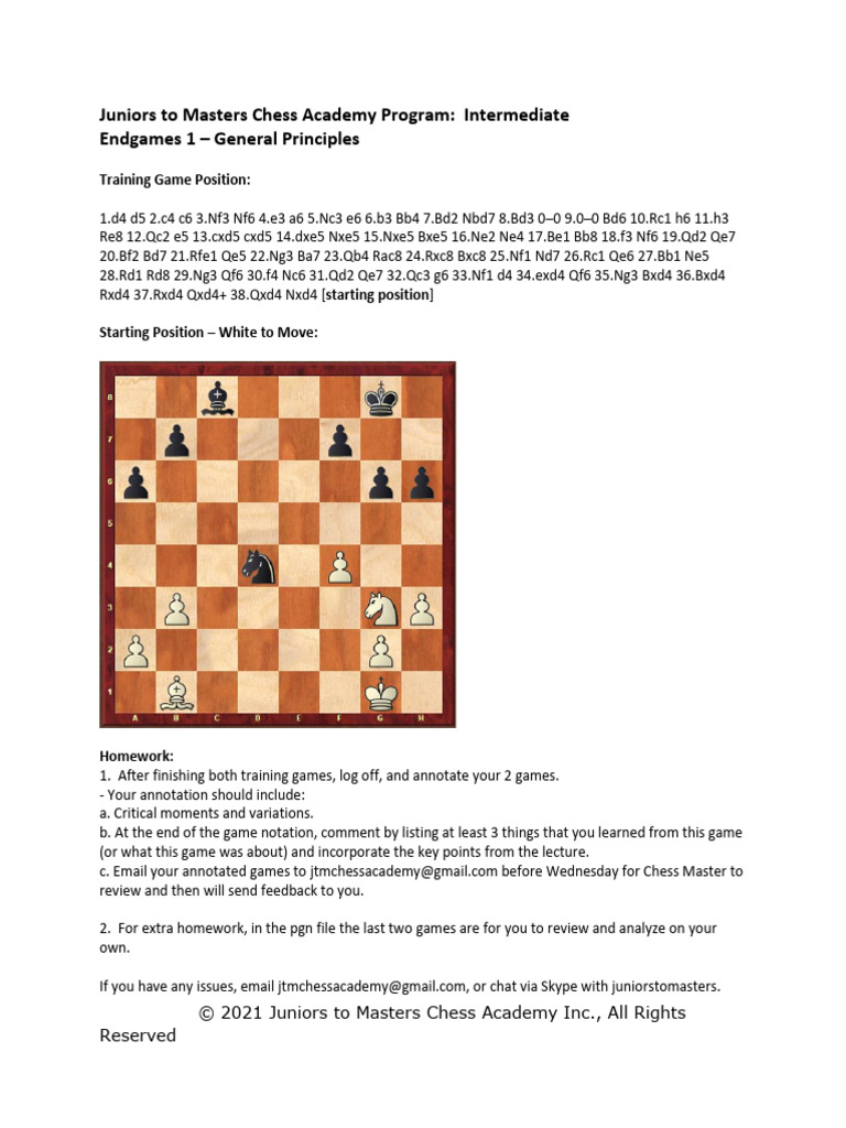 Chess Endgame Principles for Players | PDF | Traditional Board Games ...