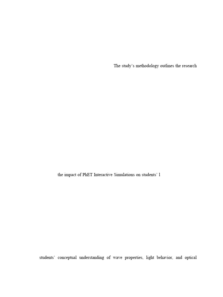 PhET - Chapter 3 | PDF | Methodology | Action Research