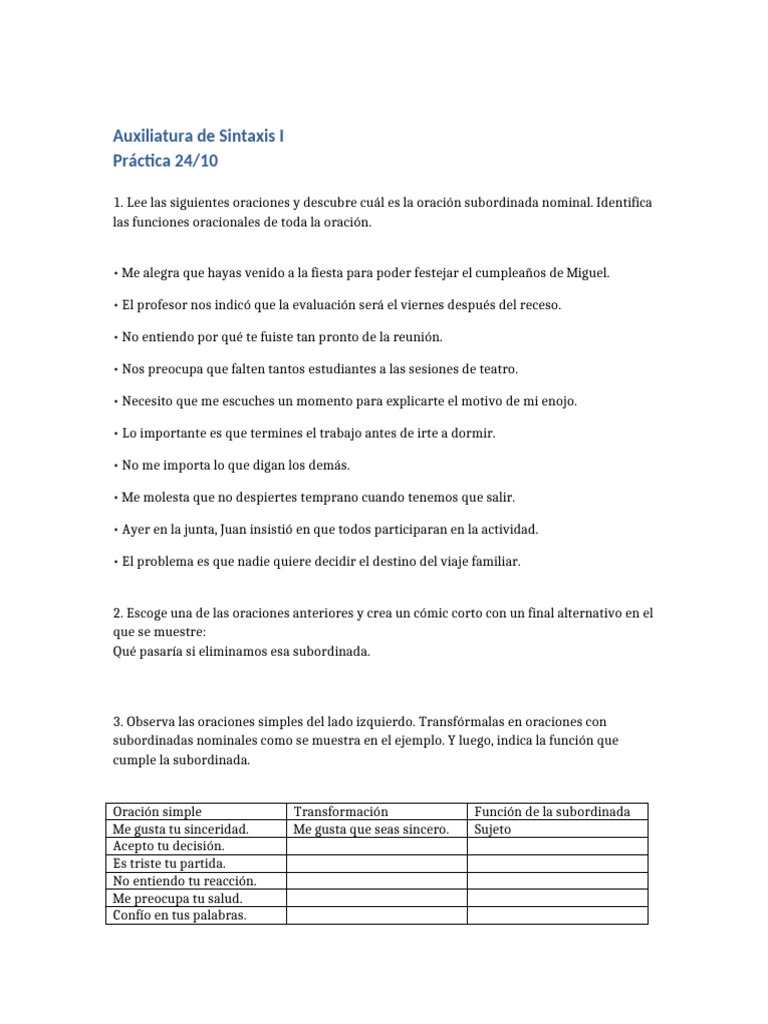 Practica 24 10 Sintaxis | PDF