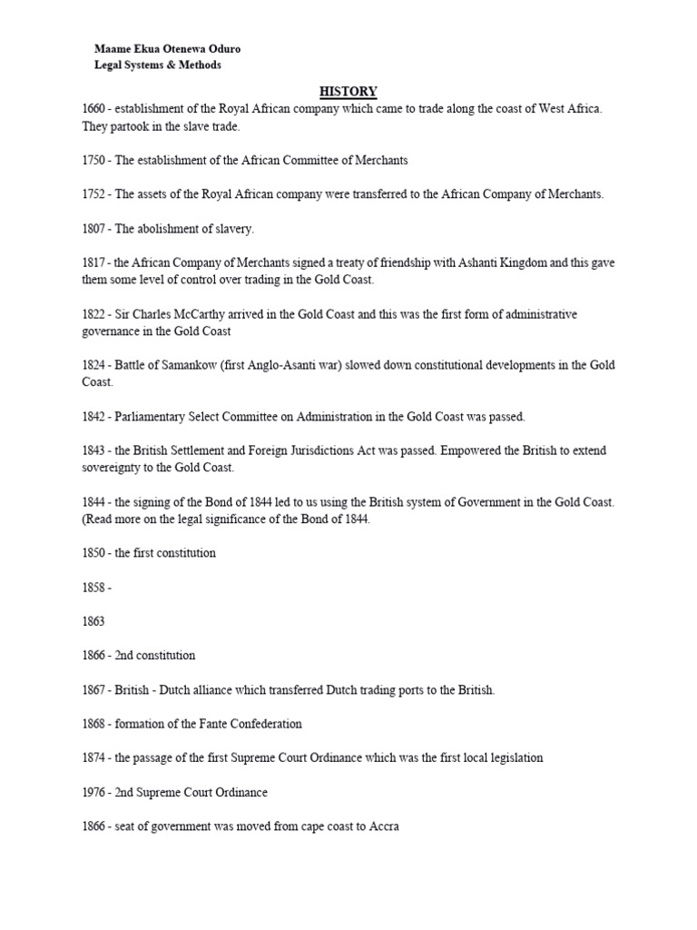 Ghana's Legal History and Framework | PDF | Jurisdiction | Appeal