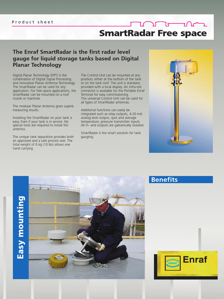 SmartRadar Tank Gauging Solutions | PDF | Information And ...