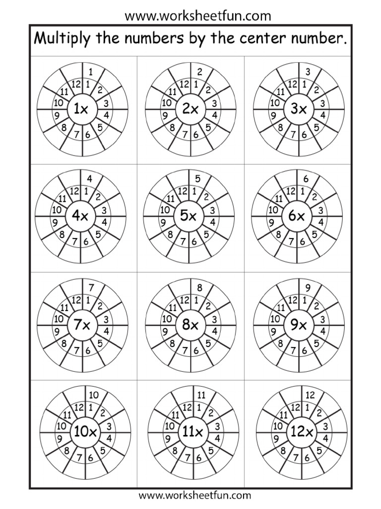 Circletimestable1-12 - 1 | PDF