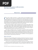 Civil Society and Conflict Prevention