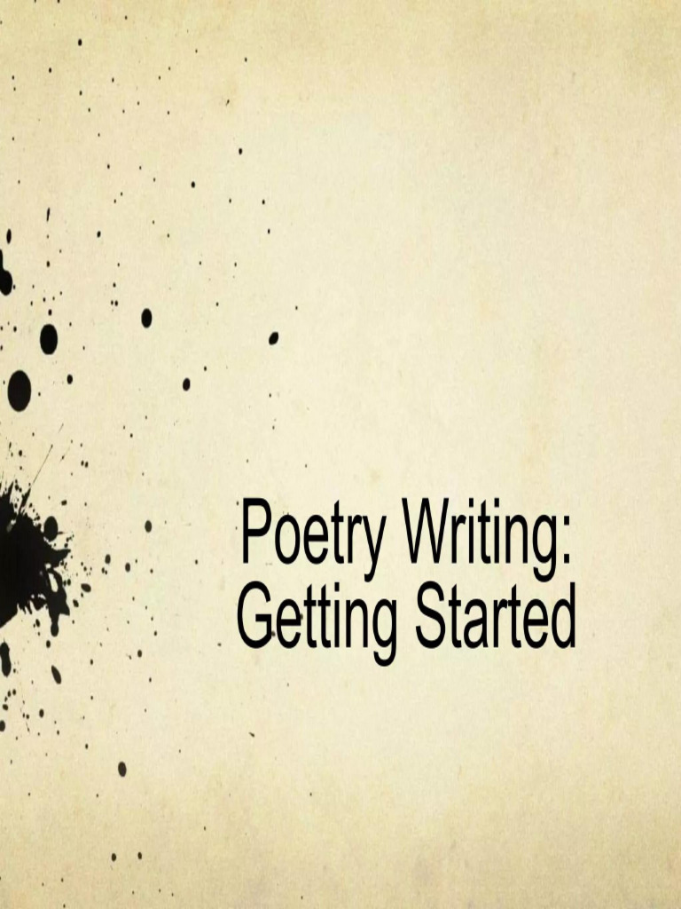Meeting 8 - Poetry Writing | PDF