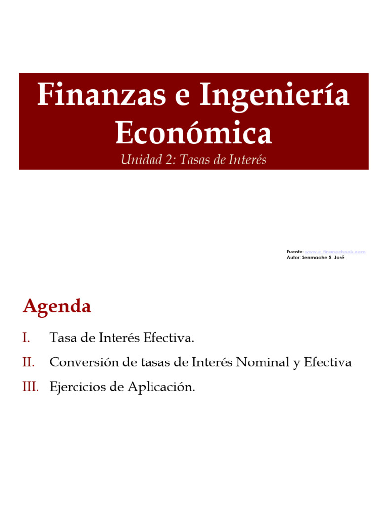 02 - 03 - Tasas de Interes - Tasa Efectiva | PDF | Interés | Tasas de ...