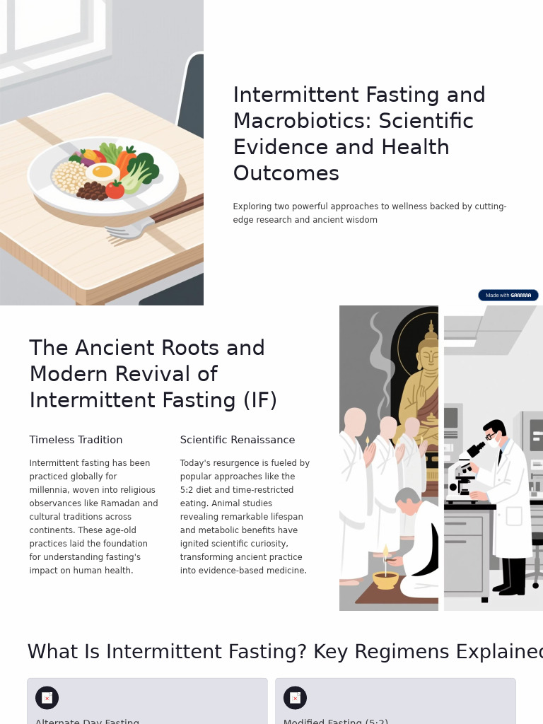Intermittent Fasting & Macrobiotics Benefits | PDF | Intermittent ...