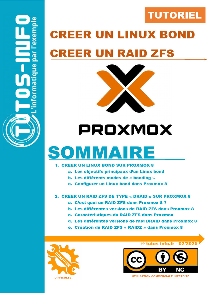Créer un Linux Bond et RAID ZFS Proxmox 8 | PDF | Architecture ...